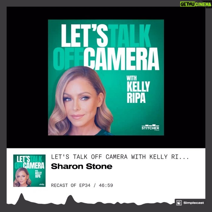 Sharon Stone Instagram - Thank you @kellyripa for a wonderful conversation. My episode of @letstalkoffcamera is out now! #LetsTalkOffCamera 🤍