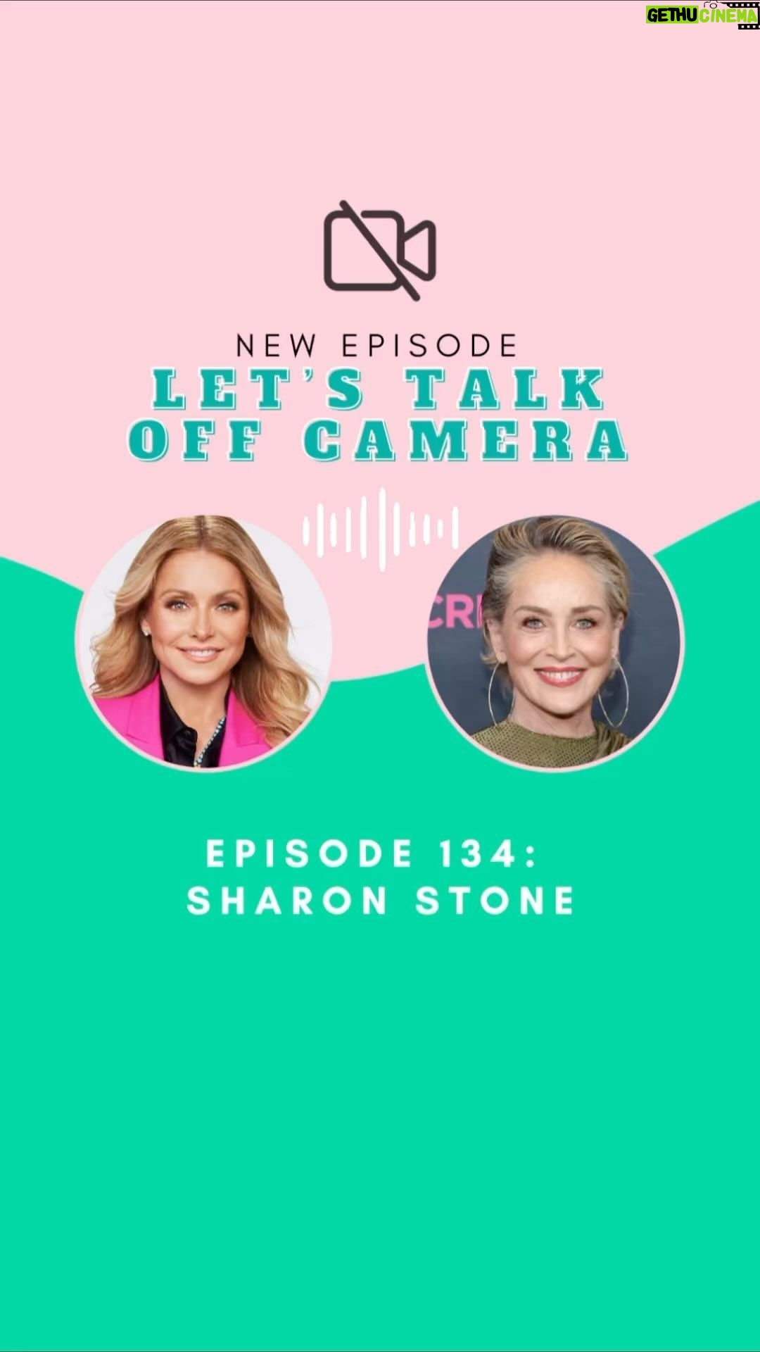 Sharon Stone Instagram - #LetsTalkOffCamera with the one and only @SharonStone! New episode out now! Bonafide Movie Star, Sharon Stone joins Kelly to discuss her time being the inconvenient wife, why she didn’t name names in her book and during #MeToo, and reflects on playing opposite much older men. Sharon gives Kelly an update about her health, the two laugh about aging, and Kelly offers her matchmaking services.