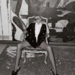 Sharon Stone Instagram - Thank you to @balmain @olivier_rousteing @pusspussmag and my amazing team. 🤍 My painting in the background: THE CONFUSION WITH CONCEPTION 6x8 ft Acrylic on Canvas S STONE Repost from @balmain • SHARON STONE @sharonstone bares all for @pusspussmag issue 18. Wearing look 34 from @olivier_rousteing’s #BALMAINFW23 collection, the actress reminds us the true meaning of stripped-down chic. #BALMAINARMY @pusspussmag issue 18 Photography: @branislavsimoncik Styling: @theparislibby Creative director & stylist: @theparislibby at @aframe_agency Makeup: @amyoresman at @aframe_agency Hair: @samiknighthair at @aframe_agency Interview: @indiahendrikse Nails: @merricures