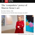 Sharon Stone Instagram - With profound thanks to @cnn and @rubyvrooooom for taking the time to see me @cparkergallery.