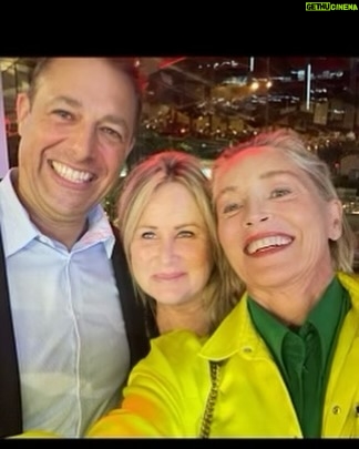 Sharon Stone Instagram - Night out w my sis Kelly & my nephew Brian 🥰