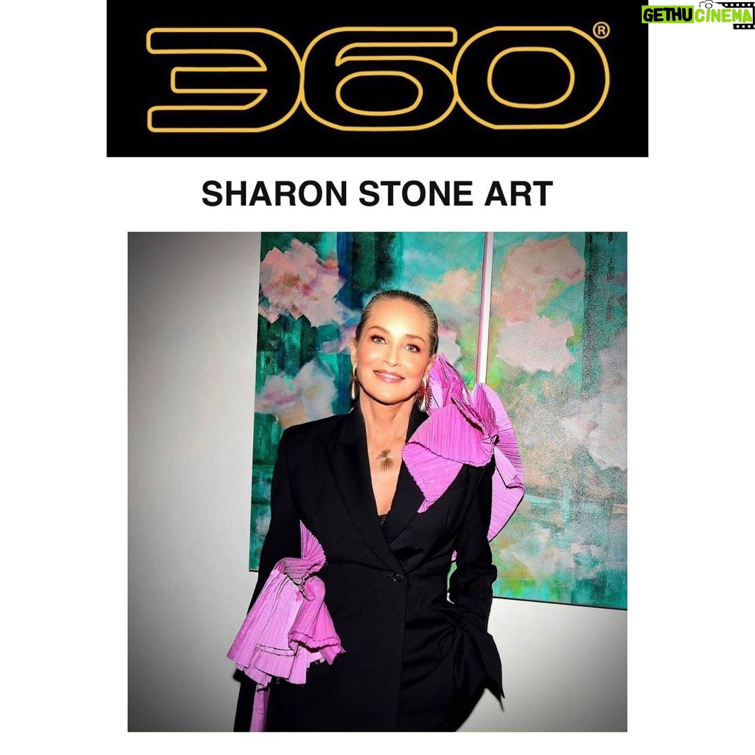Sharon Stone Instagram - Thank you @360magazine and @cparkergallery for featuring my paintings❣️