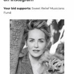 Sharon Stone Instagram - I’m proud to support @sweetreliefmusiciansfund and their work helping musicians struggling with disability, age-related problems, and physical or mental health issues by joining in their charity auction. Bids available at the link in my bio.