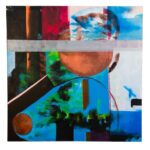 Sharon Stone Instagram - THERE IS A BREACH IN THE ATMOSPHERE 4x4 ft Acrylic on Canvas Tribute 9/11 S STONE