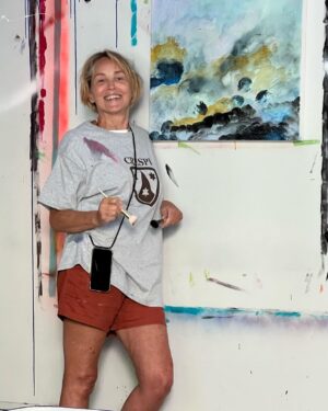 Sharon Stone Instagram - 1/3 of a triptych 
💕💪🏻