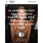 Sharon Stone Instagram - Thx @vogueitalia ❣️💋