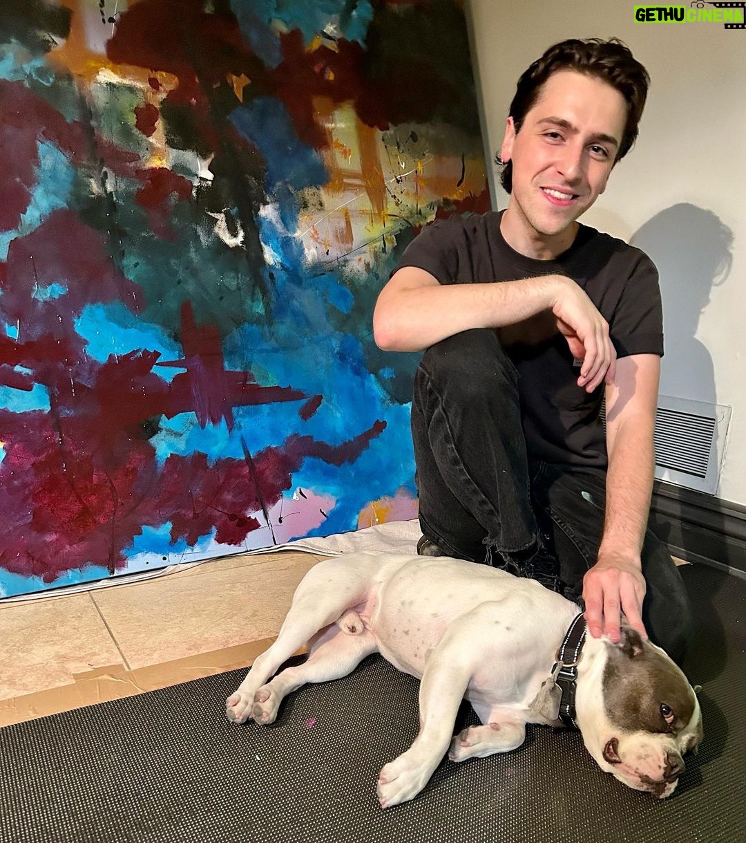 Sharon Stone Instagram - Welcome ZACH; new studio manager.