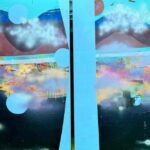 Sharon Stone Instagram - SHANGHAI 72x120 ft Diptych S STONE