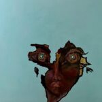 Sharon Stone Instagram - Self-Portrait of The Artist In Africa 4x4 ft Acrylic on canvas