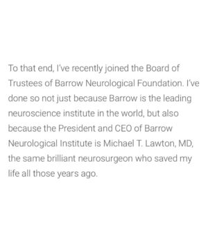 Sharon Stone Instagram - I am proud to support the work of the amazing @michael_t_lawton and @barrowneuro. Help @supportbarrow and their groundbreaking research by reserving your ticket for Neuro Night on Oct. 27. Link in Stories.