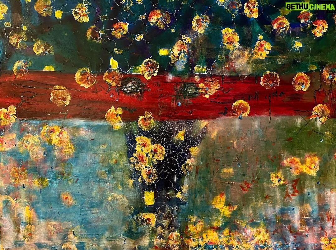 Sharon Stone Instagram - TREE OF LOVE By @sharonstone & @leopoldoleopoldo 2023 Acrylic and various mediums on canvas 4ft X 6ft 122cm X 188cm * Will be auctioned at the Alzheimer’s Event in Los Angeles in April Get ready Details coming soon