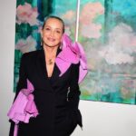 Sharon Stone Instagram - Last night we celebrated the colorful expressions of Sharon Stone with the opening reception of SHEDDING at Allouche Gallery, LA. We are honored to be a part of Sharon Stone’s debut show, featuring vibrant landscapes and vulnerable abstractions. Come view in-person at our gallery located at 2685 S La Cienega Blvd. Thank you to everyone who made for such a special night, and congratulations again to @sharonstone! To inquire, please email losangeles@allouchegallery.com • #allouchegallery #galleryopening #sharonstone #losangelesart #contemporaryart #abstractpainting #landscapepainting
