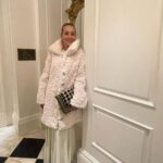 Sharon Stone Instagram - 🤍 This Coat! Love you @couture.to.the.max! Creative Director/ Stylist: @theparislibby for @aframe_agency Coat: @couture.to.the.max Dress: @eliesaabworld Bag: @fendi Jewelry: @emmanuel_tarpin