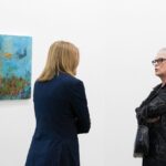 Sharon Stone Instagram - Last night we celebrated the colorful expressions of Sharon Stone with the opening reception of SHEDDING at Allouche Gallery, LA. We are honored to be a part of Sharon Stone’s debut show, featuring vibrant landscapes and vulnerable abstractions. Come view in-person at our gallery located at 2685 S La Cienega Blvd. Thank you to everyone who made for such a special night, and congratulations again to @sharonstone! To inquire, please email losangeles@allouchegallery.com • #allouchegallery #galleryopening #sharonstone #losangelesart #contemporaryart #abstractpainting #landscapepainting