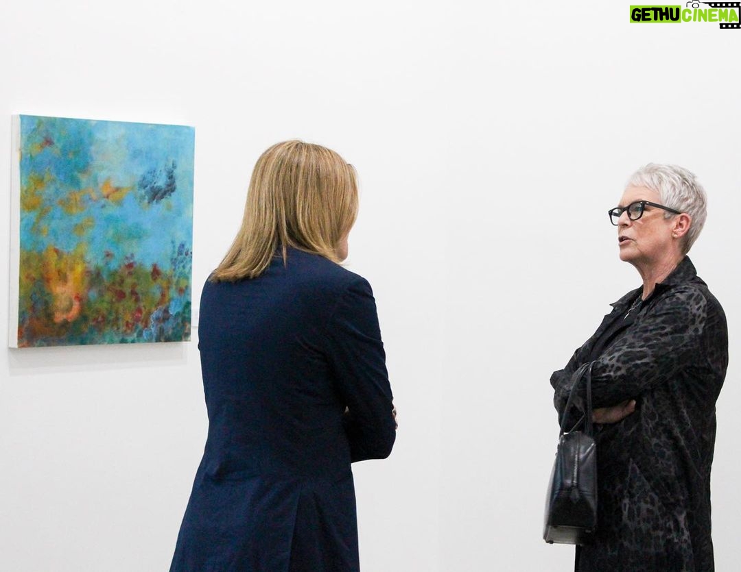 Sharon Stone Instagram - Last night we celebrated the colorful expressions of Sharon Stone with the opening reception of SHEDDING at Allouche Gallery, LA. We are honored to be a part of Sharon Stone’s debut show, featuring vibrant landscapes and vulnerable abstractions. Come view in-person at our gallery located at 2685 S La Cienega Blvd. Thank you to everyone who made for such a special night, and congratulations again to @sharonstone! To inquire, please email losangeles@allouchegallery.com • #allouchegallery #galleryopening #sharonstone #losangelesart #contemporaryart #abstractpainting #landscapepainting