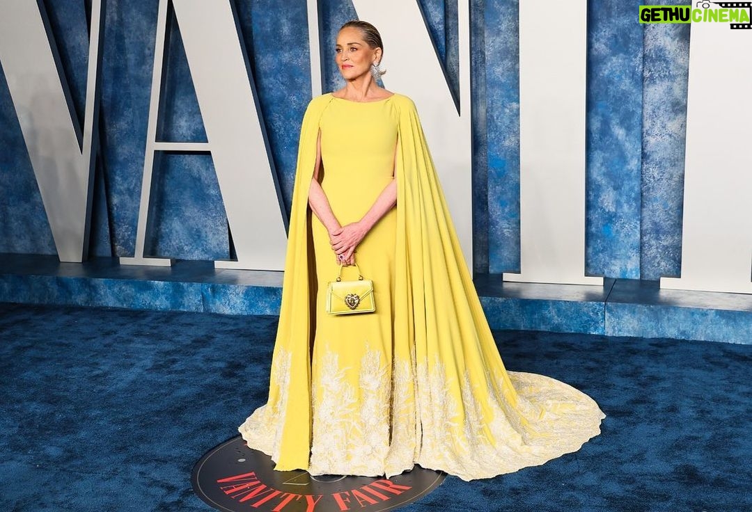 Sharon Stone - 34.7K Likes - Beautiful night. Congratulations to all the nominees and winners! #Oscars @theacademy @vanityfair
Gown: @tonywardCouture
Jewelry: @giorgiobofficial
Handbag: @dolcegabbana
Styling: @theparislibby
Makeup: @amyoresman
Hair: @teressahill_hair
