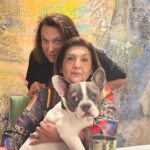 Sharon Stone Instagram - Bandit is visiting his beagle girlfriend. Meet the in-laws. @lesliesank @perse_f’s mom #BanditStone