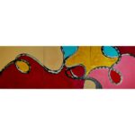 Sharon Stone Instagram - WISH YOU WERE HERE (credit to @pinkfloyd) 48x144 ft Triptych Acrylic on Canvas S STONE