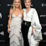 Sharon Stone Instagram - just @sharonstone being best friends with everyone at the #GLAADawards (and helping to honor her friend @niecynash1 ❤️)
