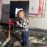 Sharon Stone Instagram - Cosmo takes his first drawing class
