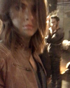 Shelley Hennig Instagram - Omg 10 years since #teenwolf here’s bts that I’ve never shared & maybe for a reason thank u @jfd1375 for changing our lives you too fanz we love u you’re wild 💜🐺