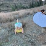 Shelley Hennig Instagram - BTS of my shoot w @submission.beauty punch number 2 & pray to the last one as they are godz Lake Elsinore, California