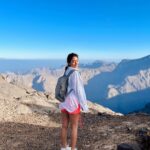 Shobhita Rana Instagram - Lost in the beauty of Ras Al-Khaimah 🐑🤍 @visitrasalkhaimah @visitjebeljais #rasalkhaimah #uae #mountains #jebeljais #hiking Ras Al Khaimah, UAE