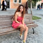 Shobhita Rana Instagram - 👗@gillyhicks 👟 @gucci 💼 @guess 🪢 @riverisland 📍 @riverlanddubai clicked by mom 💕🍒👩‍👧🥜 👩‍❤️‍👩 Riverland Dubai