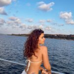 Shobhita Rana Instagram – all white mood for @the_shivanna ❤️‍🔥 

@presscomms 

#collab 

#cruising #balilife #indonesia #sunset #cruiselife #balitourism #solotravel Bali, Indonesia