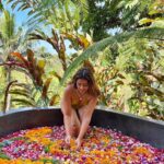 Shobhita Rana Instagram - Living that Bali life 🛀🌴🌻🐛✨ @soendaram.spa #collab #balilife #flowerbath #indonesia #nature #bathtubgoals #magical #balilivin #explorebali #balitourism Bali, Indonesia