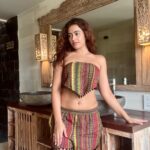 Shobhita Rana Instagram - Just another day in paradise 🦥 🛖 @mahahills.bali Outfit @howwhenwearclothing #collab #baliindonesia #somwhereinthejungle #balitourism #iwokeuplikethis #naturalcurls #balilife Bali, Indonesia