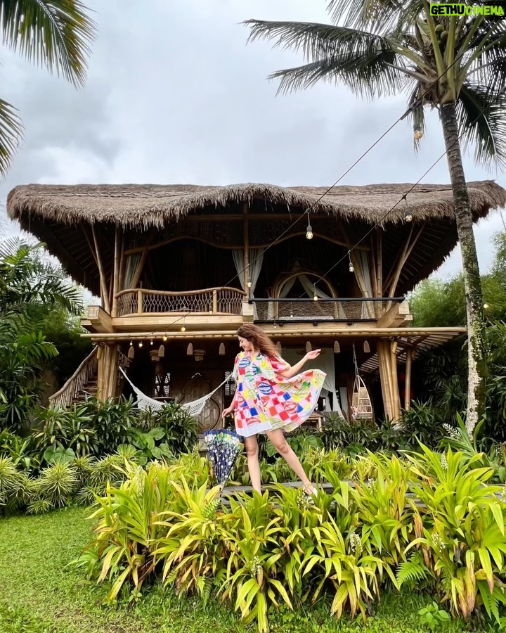Shrenu Parikh Instagram - Oh myyyy gawd!!! *janicetone* 🫶🏻🤪🧿 Came to sideman a little aloof from the city areas of Bali… . Stayed at @magichillsbali amidst the nature! #bali #sideman #travel #vlog #comingup . Outfit: @dlob.in x @yourstylistforever