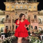 Shrenu Parikh Instagram - Red is the colour of danger or love?! . Outfit by @ordinaree.in . Earrings by @miranabymegha x @yourstylistforever . Shot by my dearest @dearmansi