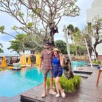 Shrenu Parikh Instagram - Last stop! Seminyak!!! City life hustle bustle… beach clubs, lil markets and much more… 3 days here were honestly jam packed with a lot of temple and waterfall visits all falling in place.. thanks to @pickyourtrail . Day 1 we went to ulluwatu ( monkeys there are damn funny n scary) Day 2 banyumala falls, ullundanu and tanha lot temple Day 3 WAS LEISURE DAY🤣 So we planned on hopping clubs and chilling by the beach . But special mention to the property @grandseminyakbali where we stayed… such a lovely place by the beach, windy breezy , great food and warmest staff… 🥺 . Full moons here in Bali are celebrated by offering prayers as they say on full moons gods descend on the island and blesses everyone n brings harmony so we prayed with the hotel staff, made canang sari too🌺🙏🏻 #seminyak #bali #diaries #honeymoon #fullmoon #canangsari #grandseminyak . Footwear : @tic_tac_toe_store x @yourstylistforever Earrings : @sanganijewels Grand Seminyak Lifestyle Boutique Bali Resort
