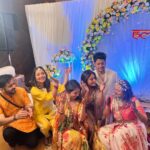 Shrenu Parikh Instagram - Can’t describe in words! The feelings were flowing in the form of tears of joy!!! . I was re-living my wedding… @nehalaxmi_ is living it! . And @officialsurbhic was imagining how it will be in Just few days!🥺❤️ . #haldi #shadi #bestfriends #wedding #rituals . Kya aap bhi emotional ho gaye?