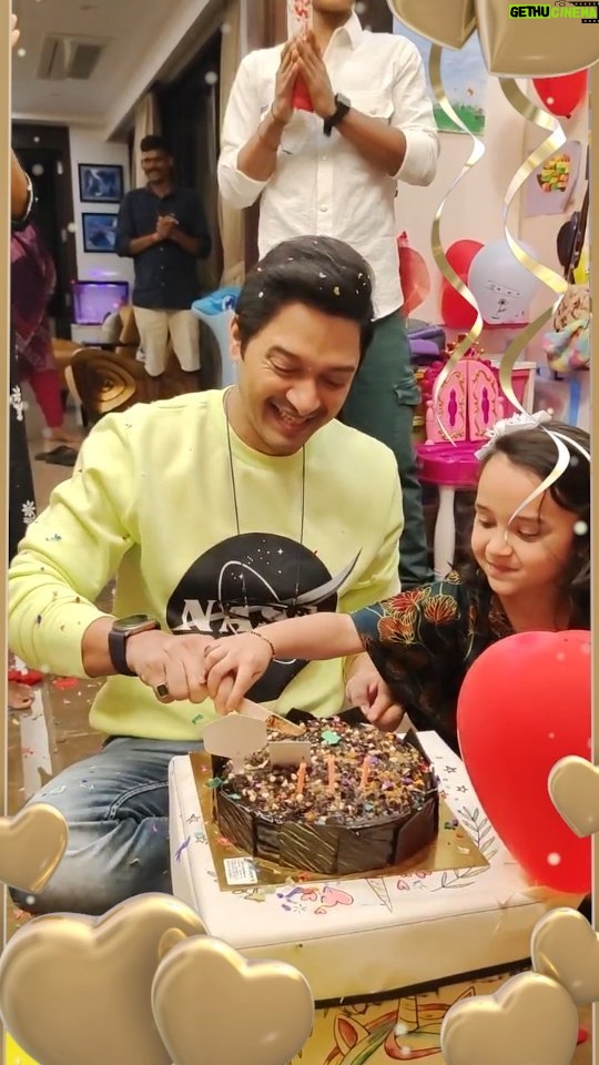 Shreyas Talpade Instagram - This birthday was truly special. My wife gave me the Gift of Life and my Life, Aadya, gave me a Gift which is truly Priceless. She decorated her room, wrote on the board, told my wife exactly what she wanted including the cake & confetti & balloons, prepared/painted the card herself & the most valuable…she herself made a notebook from blank pages, designed two Characters (Avina & Tavina), wrote a story around them (this is her first every story book that she has written herself) & gifted the same to me….all this without me knowing about it. A complete surprise. What else does one want? God is Great & God has been kind. Thank you 🙏 Shree Swami Samartha.