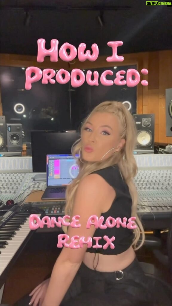Sia Instagram - here’s a behind scenes look of my remix for my pop queens @siamusic & @kylieminogue 💿🩷