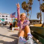 Sofya Plotnikova Instagram - Take me back to the ‘90s, please🇺🇸🛼💜 Los Angeles, California
