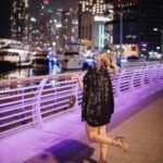 Sofya Plotnikova Instagram - after party in night Dubai💫🍾 ph by @plotnikovart United Arab Emirates
