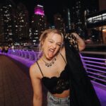 Sofya Plotnikova Instagram - after party in night Dubai💫🍾 ph by @plotnikovart United Arab Emirates