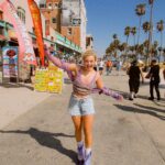 Sofya Plotnikova Instagram - Take me back to the ‘90s, please🇺🇸🛼💜 Los Angeles, California