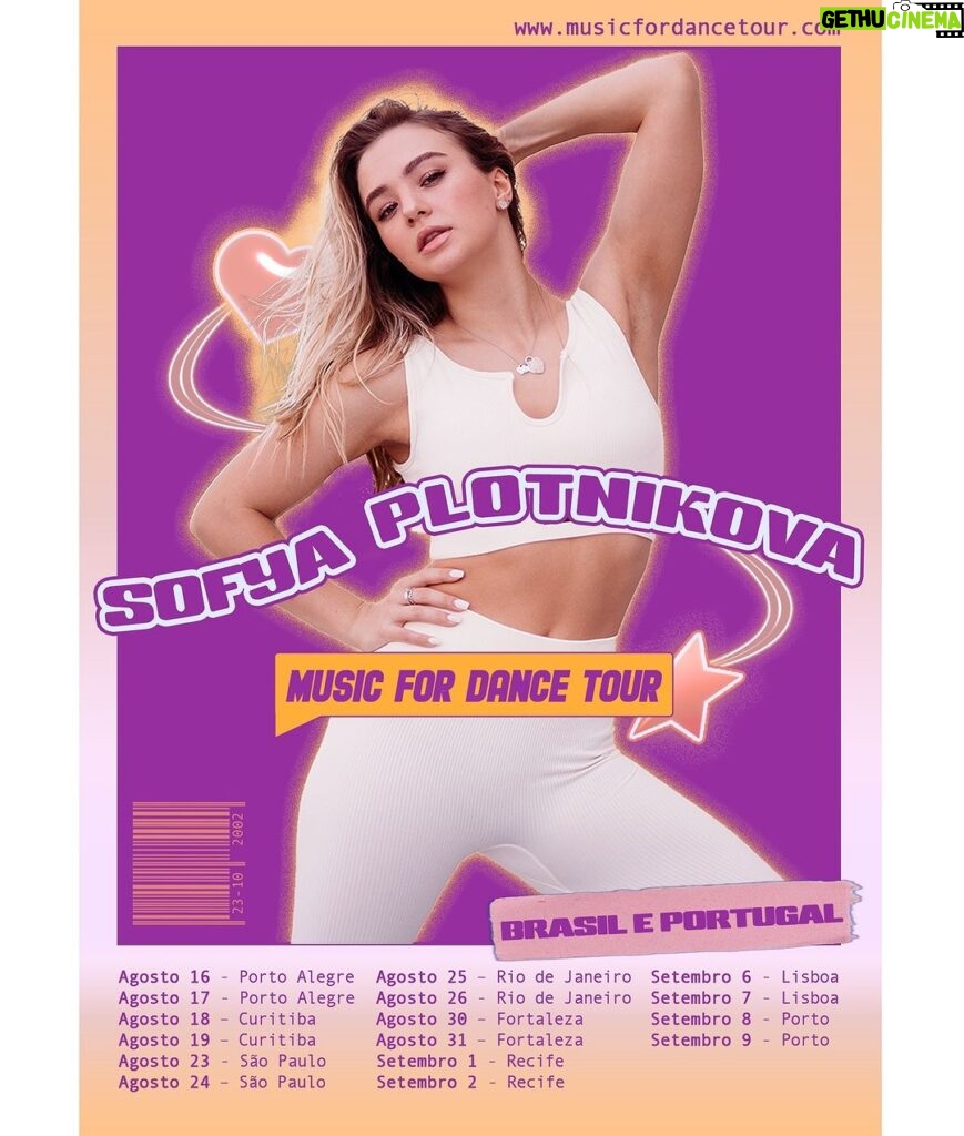 Sofya Plotnikova Instagram - I cannot believe I’m saying it, but BRAZIL🇧🇷 & PORTUGAL🇵🇹 I AM COMING !!! This is literally a dream come true🥹💭 We’re gonna dance, party together, take photos and have so much fun🥳🫶🏻 Watch my livestream tomorrow for more info❤️ #MusicForDanceTour