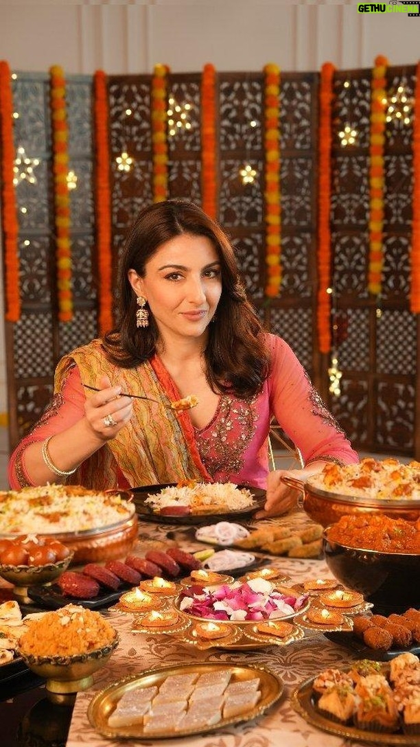 Soha Ali Khan Instagram - @sakpataudi ki Diwali daawat ki shaan, sirf Behrouz Biryani π Just like her, indulge in royal biryanis and kebabs, along with a nazraana of festive sweets like Royal Baklavas, Moong Dal Halwa and Kaju Katli to delight your guests on Diwali π« Order Royal Diwali Daawat: BehrouzBiryani.com | Behrouz app | EatSure | Zomato | Swiggy #behrouzbiryani #biryani #kebabs #mithai #desserts #diwalispecial #baklava #kajukatli #sohaalikhan #diwali #diwali2023