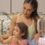 Solenn Heussaff Instagram - Heres a yummy treat for kids and adult version! Banana milk ( with coffee for me) . Not healthy like our go to banana and mill shake, but once in a while we do sweet. All you need is bananas, full cream milk, condensed milk, evaporated milk, yellow food coloring, vanilla extract and ice! Keep banana milk in fridge and serve with extra ice and banana slices! For me, i blended coffee + dates and topped mixture with the banana milk :) Enjoy!