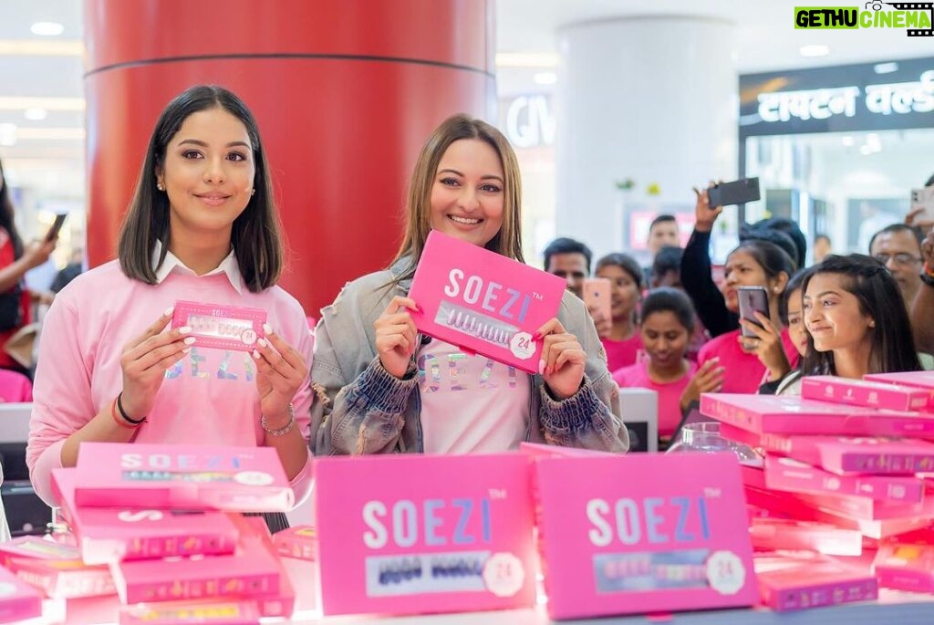 Sonakshi Sinha Instagram - Empowered women empower women 💪🏼 Celebrating #InternationalWomensDay with our very first retail launch and the incredible women of SOEZI 💕 @srishtiraai and i are proud to be female entrepreneurs running a business thats powered by a majority of women! Together, we’re breaking barriers, shattering stereotypes, and making waves in the world of beauty and nailing it with one press-on at a time 💅🏻. Here’s to strong women: may we know them, may we be them, may we raise them. 💪🏼✨ #SOEZI #WomensDay #GirlPower #SOEZIWonderWomen @itssoezi