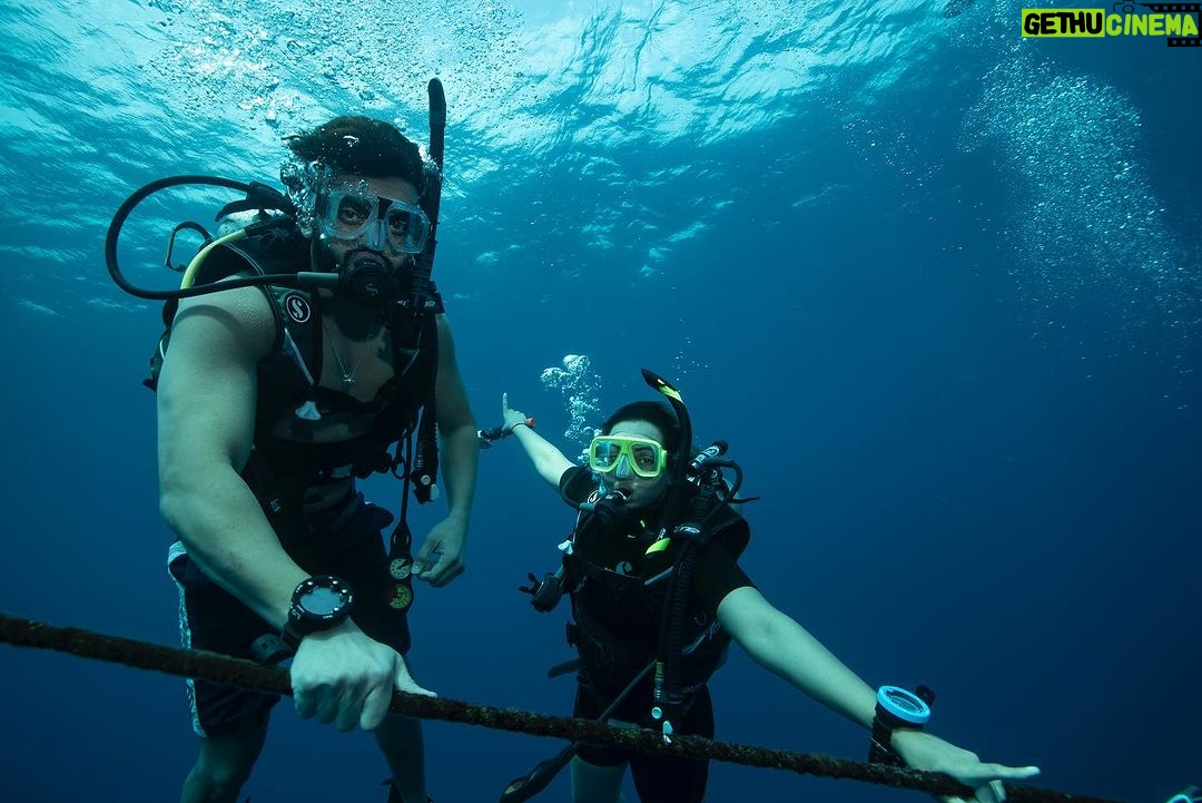 Sonakshi Sinha Instagram - Say hello to @paditv’s newest Ambassadivers!!! Our love for the ocean took us to the beautiful #Andaman islands to do our Advance Open Water course and with the help of an amazing team - @titikshx from @lacadives, Sumer @luminousdeep and @tanvigautama we are now certified ✅ As Ambassadivers our mission is to introduce more people to the ocean and its preservation all while discovering new depths ourselves! Legggggooooo 🐠 #scubadiving #divebuddies #advanceopenwater Havelock Island, Andaman and Nicobar Islands