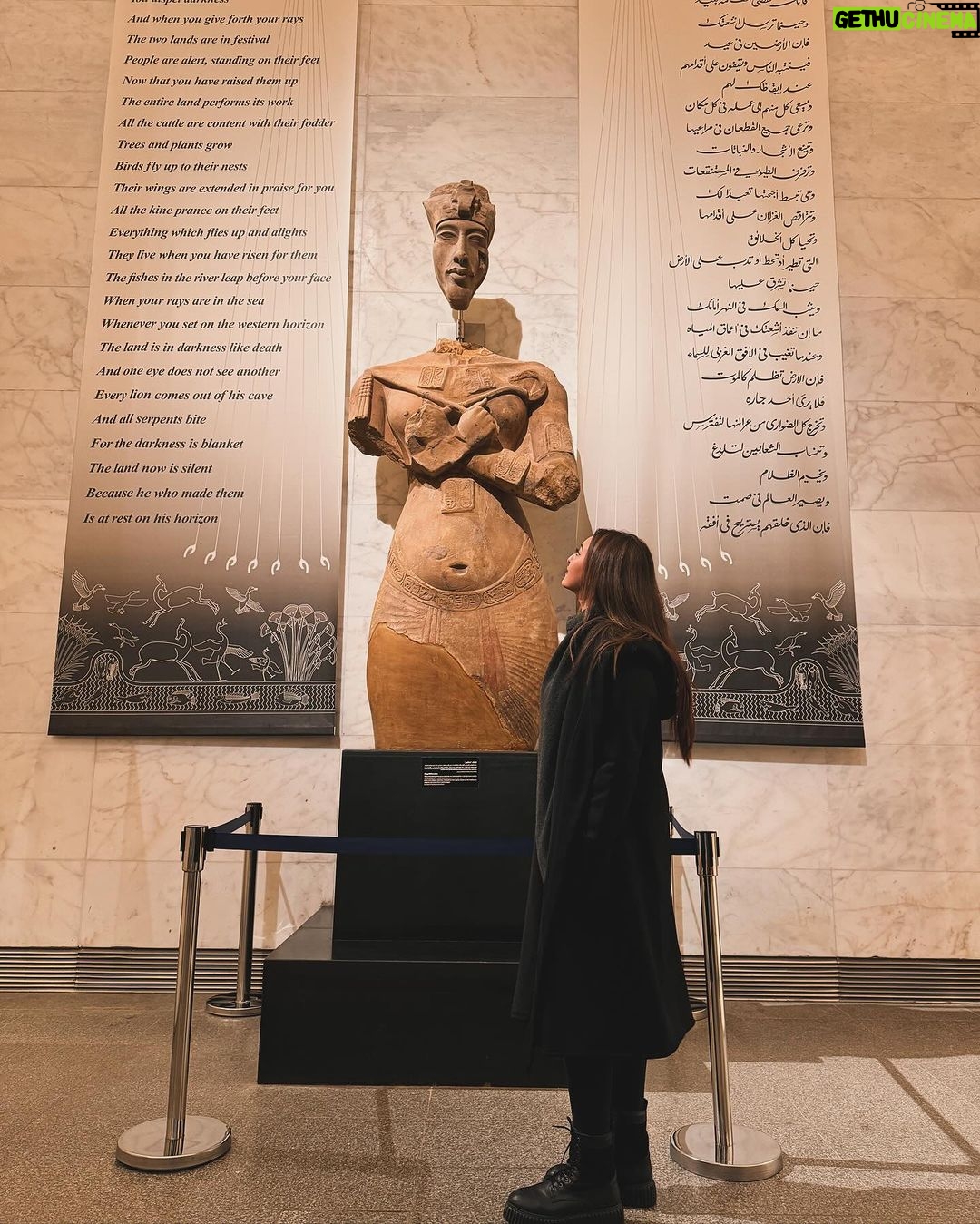 Sonakshi Sinha Instagram - Ending 2023 in Egypt 🇪🇬 Day 1: soaked in some history and culture at the National Museum of Egyptian Civilization (NMEC) in Cairo. Saw 4000 year old royal mummies, ancient cosmetics and garments of the queens, what all was buried with the pharaoh’s, their musical instruments, how they told time, hieroglyphics, some truths and some myths. Mind is blown. #SonasTravels Cairo, Egypt