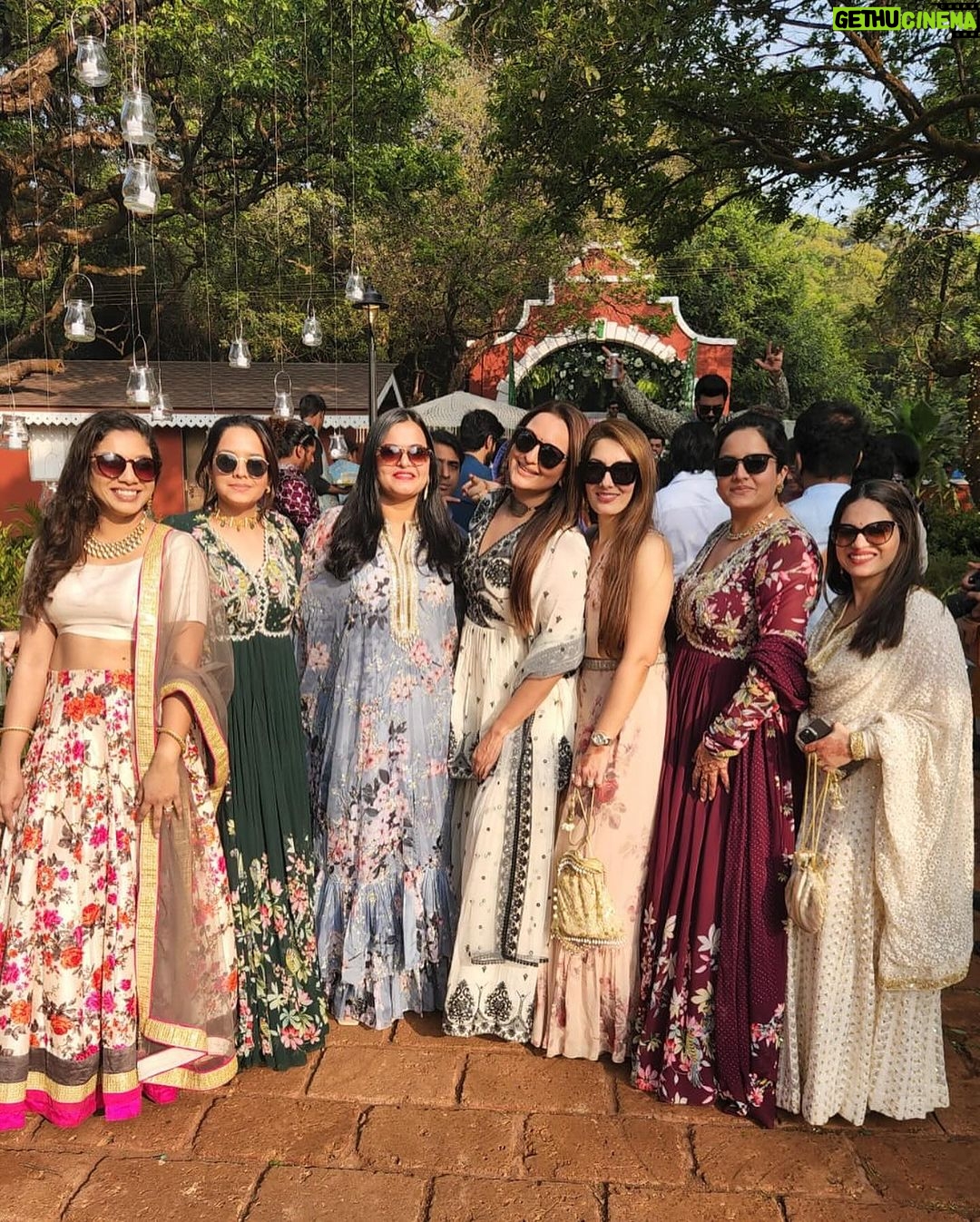 Sonakshi Sinha Instagram - Thank you for getting married @zmaahir and @sanjanavgoenka… the collective happiness at that wedding was like nothing ive ever seen before! The love, the friendship, the laughter, the magic… all that happened there is what i wish for you both now and forever ❤️ love you guys! First pic is a pictoral representation of the happiness felt in the pics that follow… so scroll!