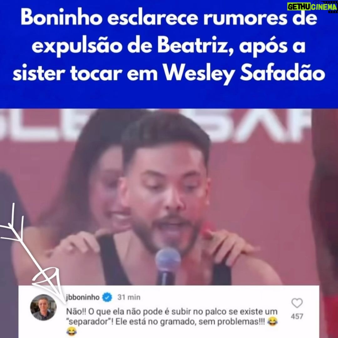 Sonia Abrão Instagram - UFAAAAAA! QUE ALÍVIO! BIA NÃO SERÁ EXPULSA!!! Só seria se tivesse invadido o palco, no gramado não houve problema em tocar no SAFADÃO! Palavra do BIG BOSS!!! E segue o baile! 💃🏻🕺🏻🎶🎶🎶 (by @metropolitanafm ) #SoniaAbrao #ATardeESua #CALONE #DBIPro