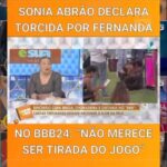 Sonia Abrão Instagram - BBB24 E eu achando, ontem, que estava defendendo uma causa perdida!!! 😞 Mas o público acordou pro jogo e a NANDA FICOU!!! 😃🎉🎉🎉🎉(Vídeo: @redetv) #SoniaAbrao #ATardeESua #CALONE #DBIPro
